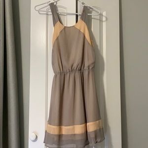 Peach & Gray Dress